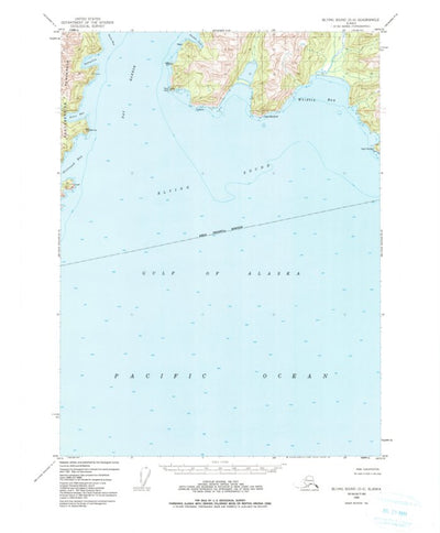 United States Geological Survey Blying Sound D-6, AK (1950, 63360-Scale) digital map