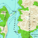 United States Geological Survey Blying Sound D-7, AK (1950, 63360-Scale) digital map