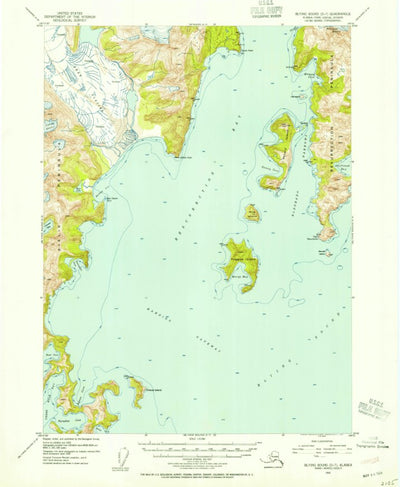 United States Geological Survey Blying Sound D-7, AK (1953, 63360-Scale) digital map