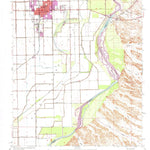 United States Geological Survey Blythe, CA-AZ (1970, 24000-Scale) digital map