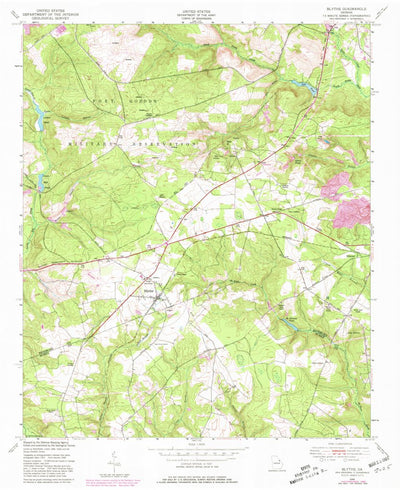 United States Geological Survey Blythe, GA (1948, 24000-Scale) digital map