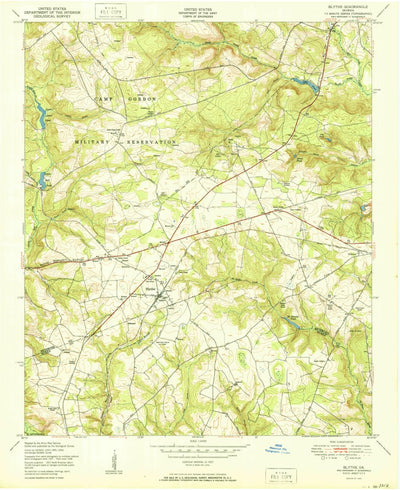 United States Geological Survey Blythe, GA (1953, 24000-Scale) digital map