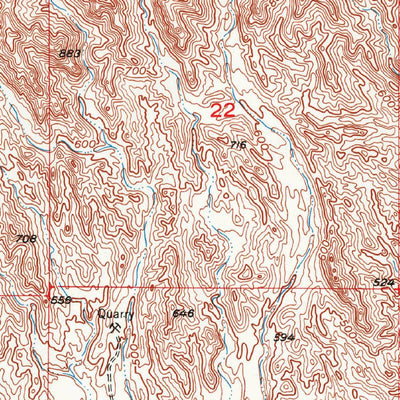 United States Geological Survey Blythe NE, CA-AZ (1951, 24000-Scale) digital map