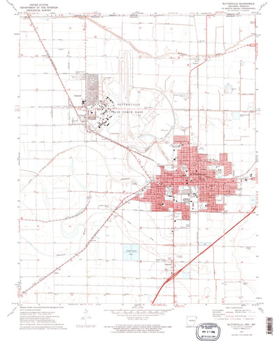 United States Geological Survey Blytheville, AR-MO (1972, 24000-Scale) digital map