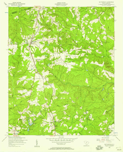 United States Geological Survey Blythewood, SC (1953, 24000-Scale) digital map