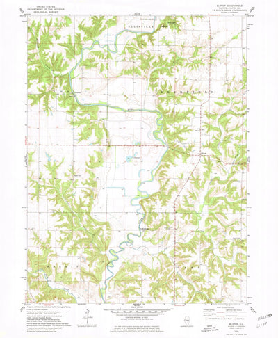 United States Geological Survey Blyton, IL (1974, 24000-Scale) digital map