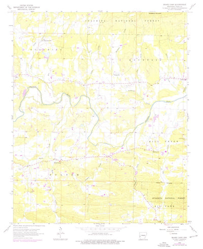 United States Geological Survey Board Camp, AR (1958, 24000-Scale) digital map