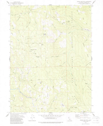 United States Geological Survey Board Camp Mountain, CA (1977, 24000-Scale) digital map