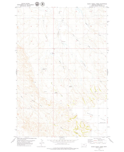 United States Geological Survey Board Corral Creek, MT (1979, 24000-Scale) digital map