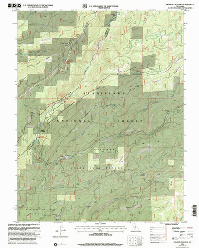 United States Geological Survey Boards Crossing, CA (2001, 24000-Scale) digital map