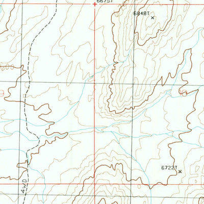 United States Geological Survey Boars Tusk SW, WY (1986, 24000-Scale) digital map