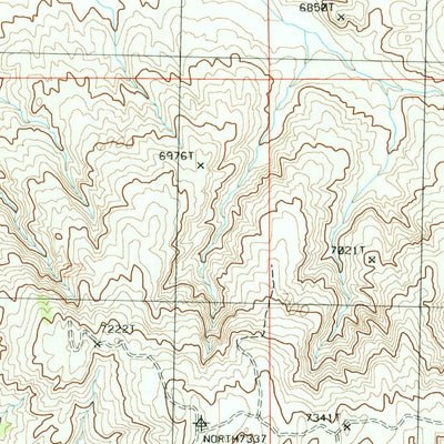 United States Geological Survey Boars Tusk SW, WY (1986, 24000-Scale) digital map
