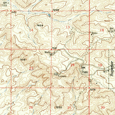 United States Geological Survey Boars Tusk, WY (1958, 62500-Scale) digital map