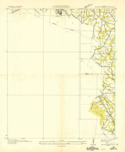 United States Geological Survey Boaz, AL (1936, 24000-Scale) digital map