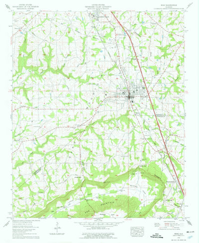 United States Geological Survey Boaz, AL (1958, 24000-Scale) digital map