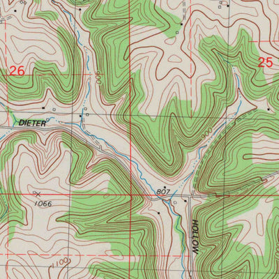United States Geological Survey Boaz, WI (1983, 24000-Scale) digital map