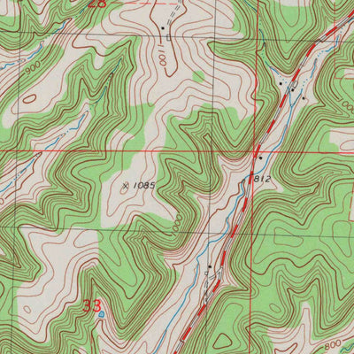 United States Geological Survey Boaz, WI (1983, 24000-Scale) digital map