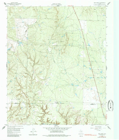 United States Geological Survey Bob Creek, TX (1959, 24000-Scale) digital map