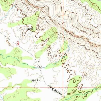 United States Geological Survey Bob Hill Knoll, UT (1969, 24000-Scale) digital map
