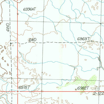 United States Geological Survey Bob Jack Well, WY (1986, 24000-Scale) digital map