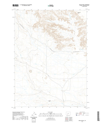 United States Geological Survey Bob Jack Well, WY (2021, 24000-Scale) digital map