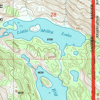 United States Geological Survey Bob Lakes, WY (1991, 24000-Scale) digital map
