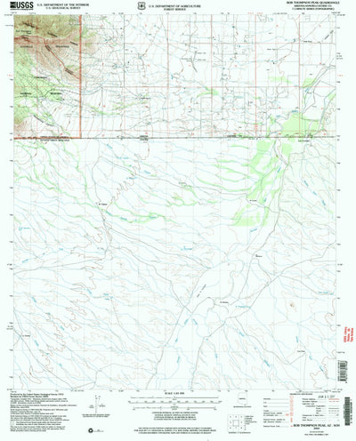 United States Geological Survey Bob Thompson Peak, AZ (2004, 24000-Scale) digital map