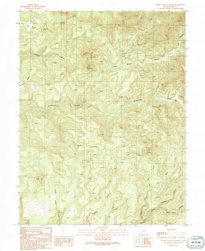 United States Geological Survey Bobby Canyon North, UT (1991, 24000-Scale) digital map