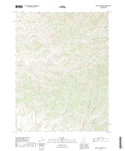 United States Geological Survey Bobby Canyon North, UT (2023, 24000-Scale) digital map