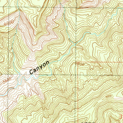United States Geological Survey Bobby Canyon South, UT (1991, 24000-Scale) digital map