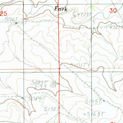 United States Geological Survey Bobby Draw, WY (1984, 24000-Scale) digital map