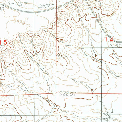 United States Geological Survey Bobby Draw, WY (1984, 24000-Scale) digital map