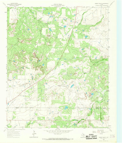United States Geological Survey Bobcat Bluff, TX (1964, 24000-Scale) digital map