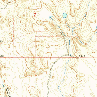 United States Geological Survey Bobcat Coulee NE, MT (1964, 24000-Scale) digital map