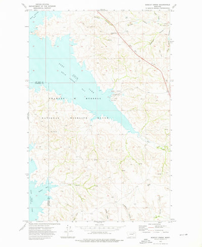 United States Geological Survey Bobcat Creek, MT (1972, 24000-Scale) digital map