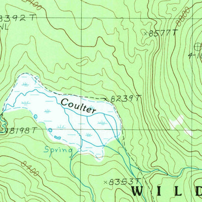 United States Geological Survey Bobcat Ridge, WY (1989, 24000-Scale) digital map