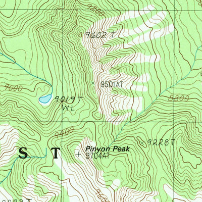 United States Geological Survey Bobcat Ridge, WY (1989, 24000-Scale) digital map