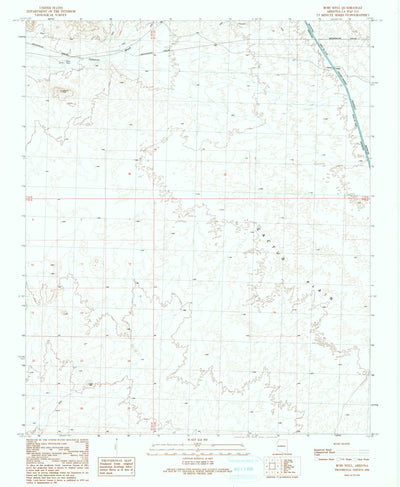 United States Geological Survey Bobs Well, AZ (1990, 24000-Scale) digital map