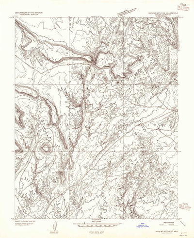 United States Geological Survey Bodaway Mesa, AZ (1954, 24000-Scale) digital map