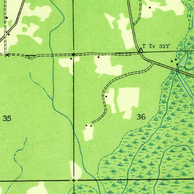 United States Geological Survey Bodcau Lake, LA (1932, 31680-Scale) digital map