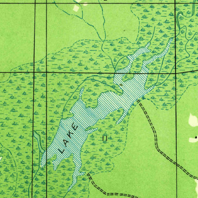 United States Geological Survey Bodcau Lake, LA (1932, 31680-Scale) digital map