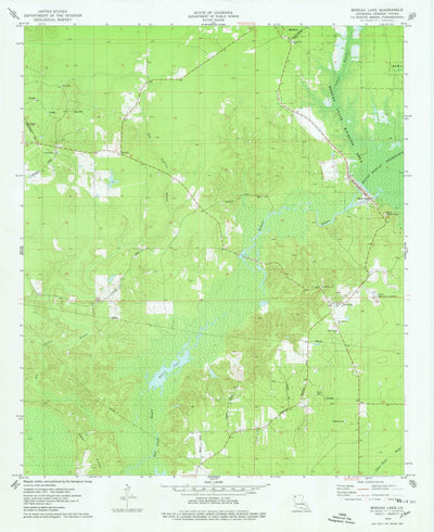 United States Geological Survey Bodcau Lake, LA (1975, 24000-Scale) digital map