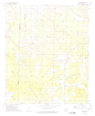 United States Geological Survey Bodcaw, AR (1973, 24000-Scale) digital map
