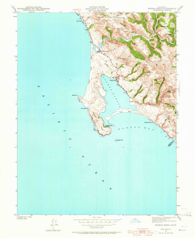 United States Geological Survey Bodega Head, CA (1942, 24000-Scale) digital map