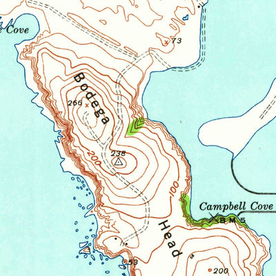 United States Geological Survey Bodega Head, CA (1942, 24000-Scale) digital map