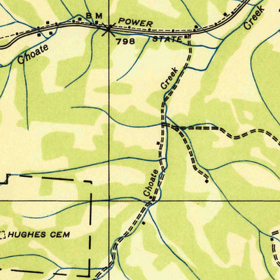 United States Geological Survey Bodenham, TN (1936, 24000-Scale) digital map