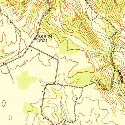 United States Geological Survey Bodenham, TN (1950, 24000-Scale) digital map
