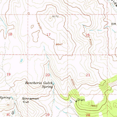 United States Geological Survey Bodie, CA (1958, 62500-Scale) digital map