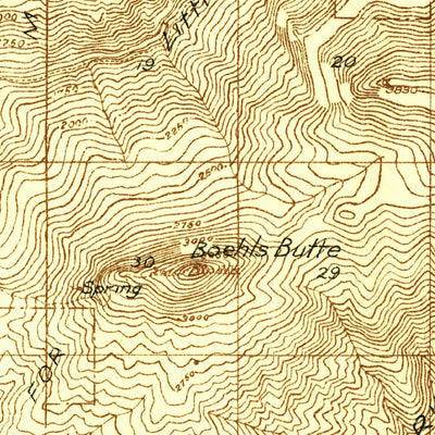 United States Geological Survey Boehls Butte, ID (1936, 48000-Scale) digital map