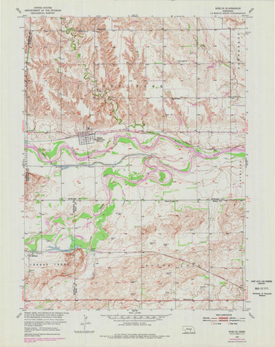 United States Geological Survey Boelus, NE (1953, 24000-Scale) digital map